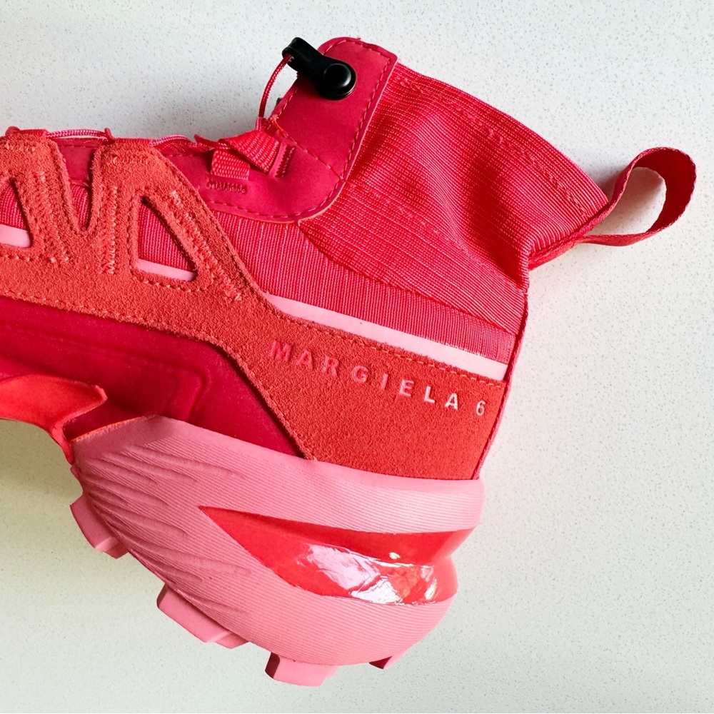 NWT Salomon x MM6 Maison Margiela Red Sneakers - Picture 14 of 17